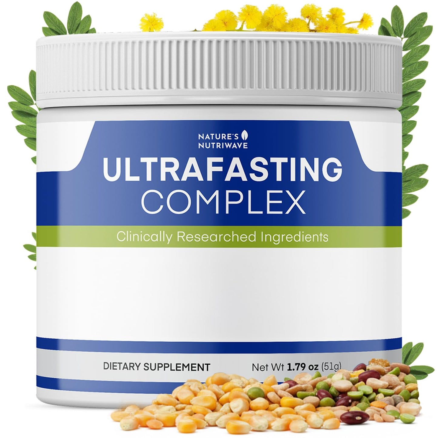 Nature’s NutriWave UltraFasting Complex Powder – Natural Supplement with Niacin, Vitamin B12 & Chromium – Made in the USA,Non-GMO, Easy-to-Use, 1 Month Supply, 1.79oz, 51g - dailyvitalstore
