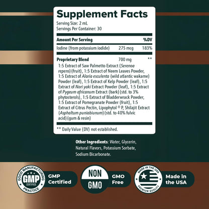 Nature’s NutriWave ViriFlow Liquid Supplement with Plant & Mineral Extracts – Natural Formula, Non-GMO, Made in USA, GMP-Certified – Easy-to-Use Liquid Drops, 60 mL, 2 Oz, 1 Month Supply - dailyvitalstore