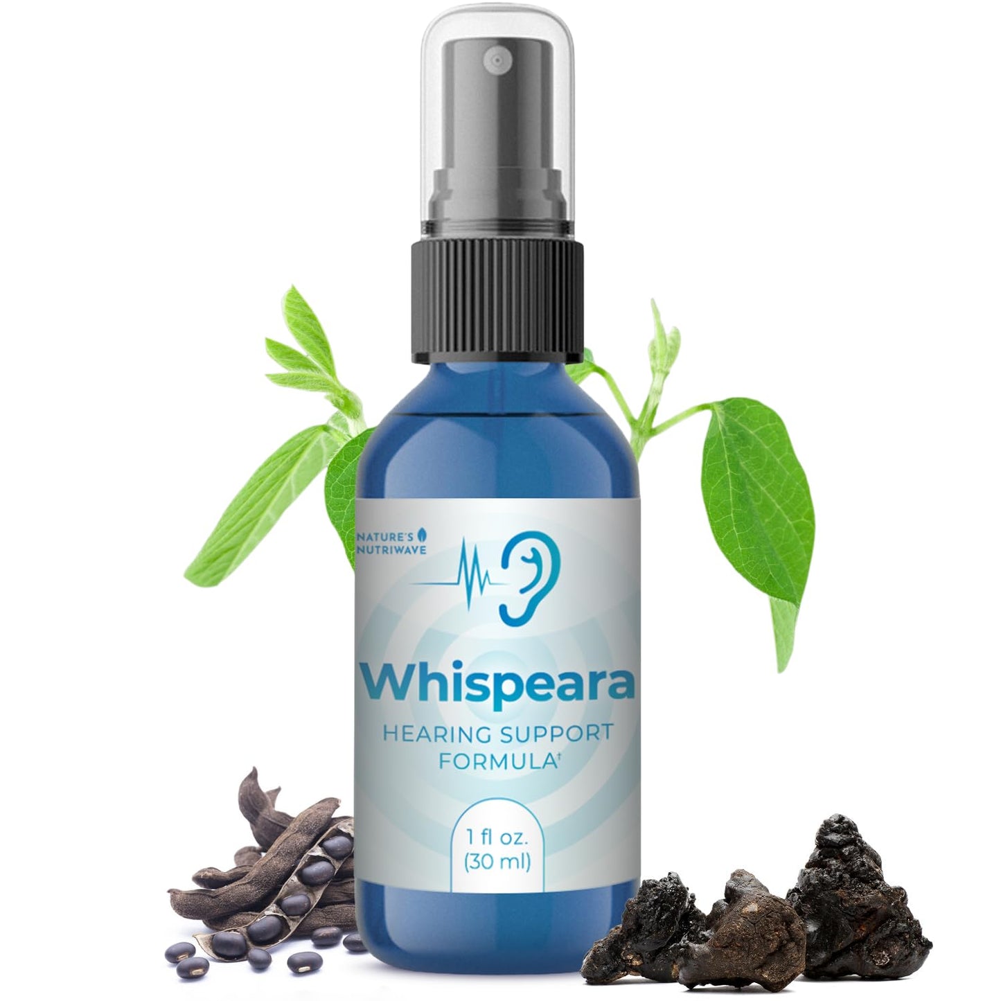 Nature’s NutriWave Whispeara – Plant-Based Spray with GABA, Amino Acids & Botanicals for Overall Wellness – Non-Habit Forming, Non-GMO, Made in USA– 30 Servings, 1 Month Supply - dailyvitalstore