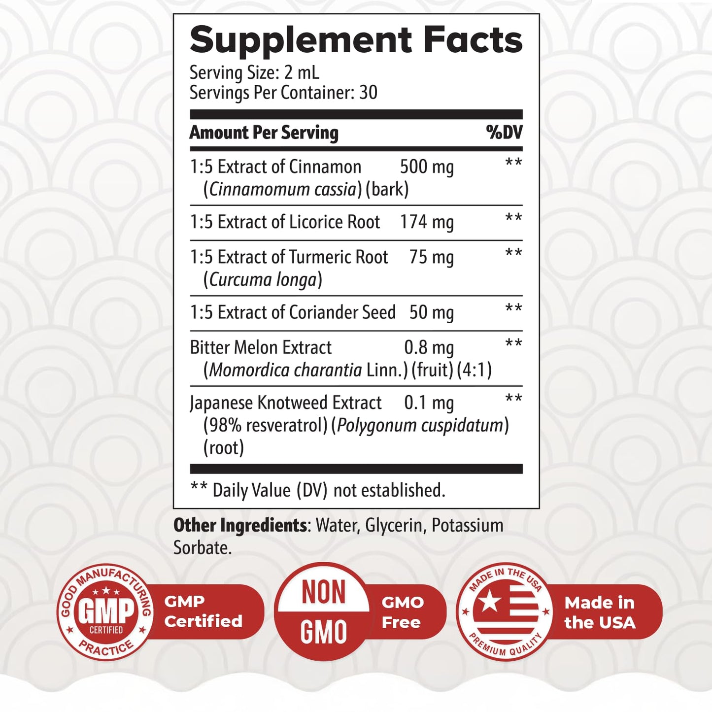 Nature’s NutriWave ZenSulin – Natural Liquid Supplement with Cinnamon, Licorice Root, Turmeric & More – 60ml, 1 Month Supply – Non-GMO, Gluten-Free, Made in USA - dailyvitalstore