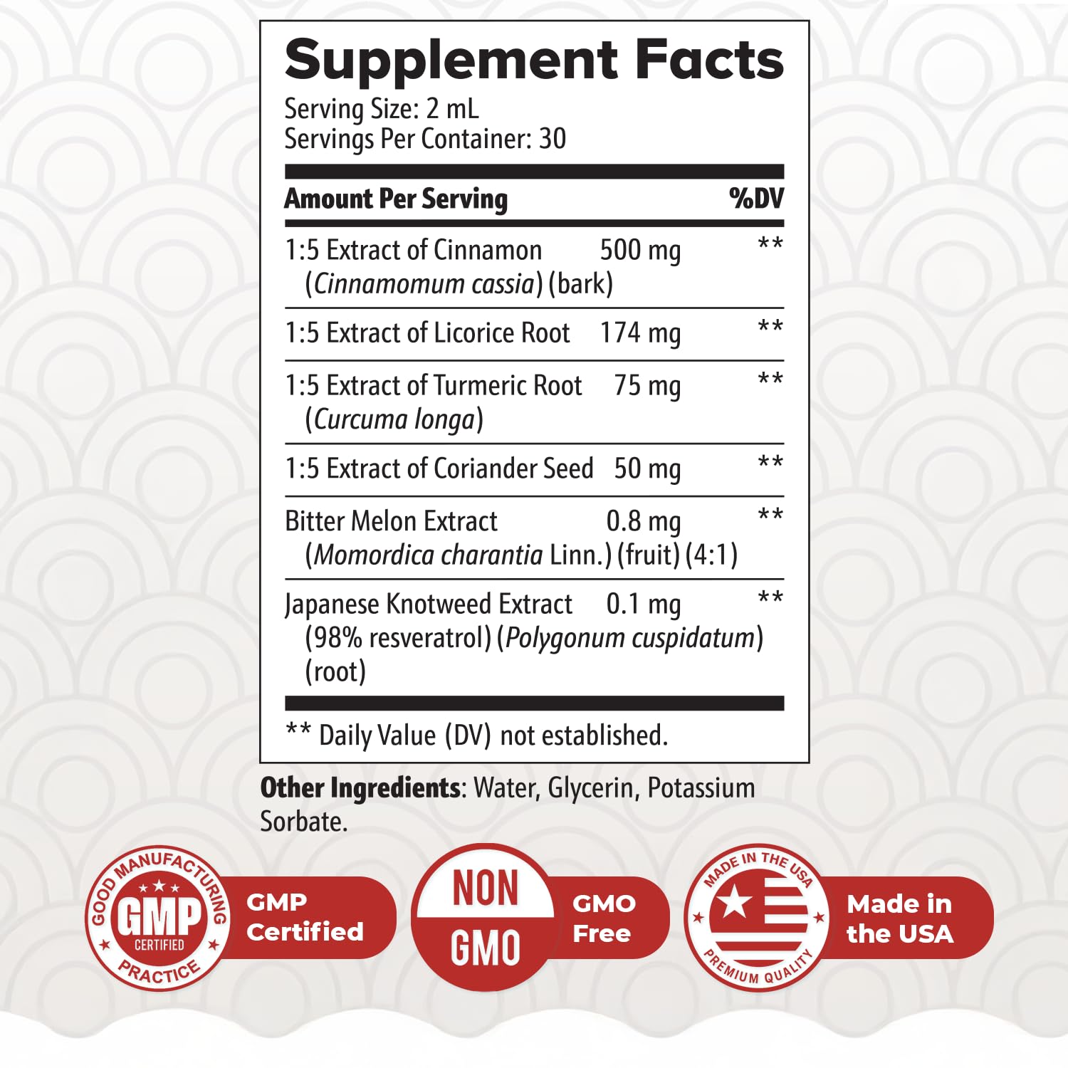 Nature’s NutriWave ZenSulin – Natural Liquid Supplement with Cinnamon, Licorice Root, Turmeric & More – 60ml, 1 Month Supply – Non-GMO, Gluten-Free, Made in USA - dailyvitalstore