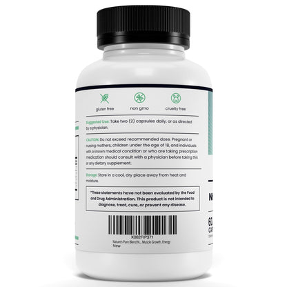Nature's Pure Blend Nitric Oxide Supplements for Men – L-Arginine L-Citrulline – Heart Support & Flow Circulation Booster – 1500MG L Arginine and L Citrulline, Preworkout, Bodybuilding - dailyvitalstore