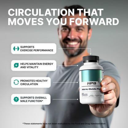 Nature's Pure Blend Nitric Oxide Supplements for Men – L-Arginine L-Citrulline – Heart Support & Flow Circulation Booster – 1500MG L Arginine and L Citrulline, Preworkout, Bodybuilding - dailyvitalstore