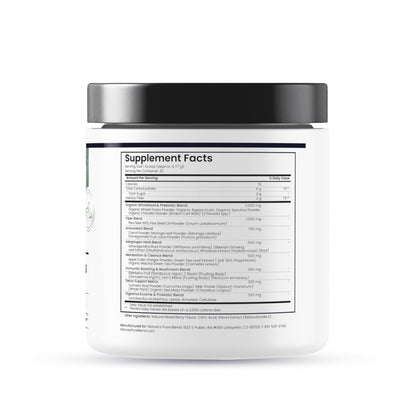 Nature's Pure Blend Super Greens Powder – Organic Greens Superfood Powder Supplements for Green Juice & Smoothie – Probiotic - Drink Mix for Energy Wellness and Digestion (Matcha Flavor, 30 Servings) - dailyvitalstore