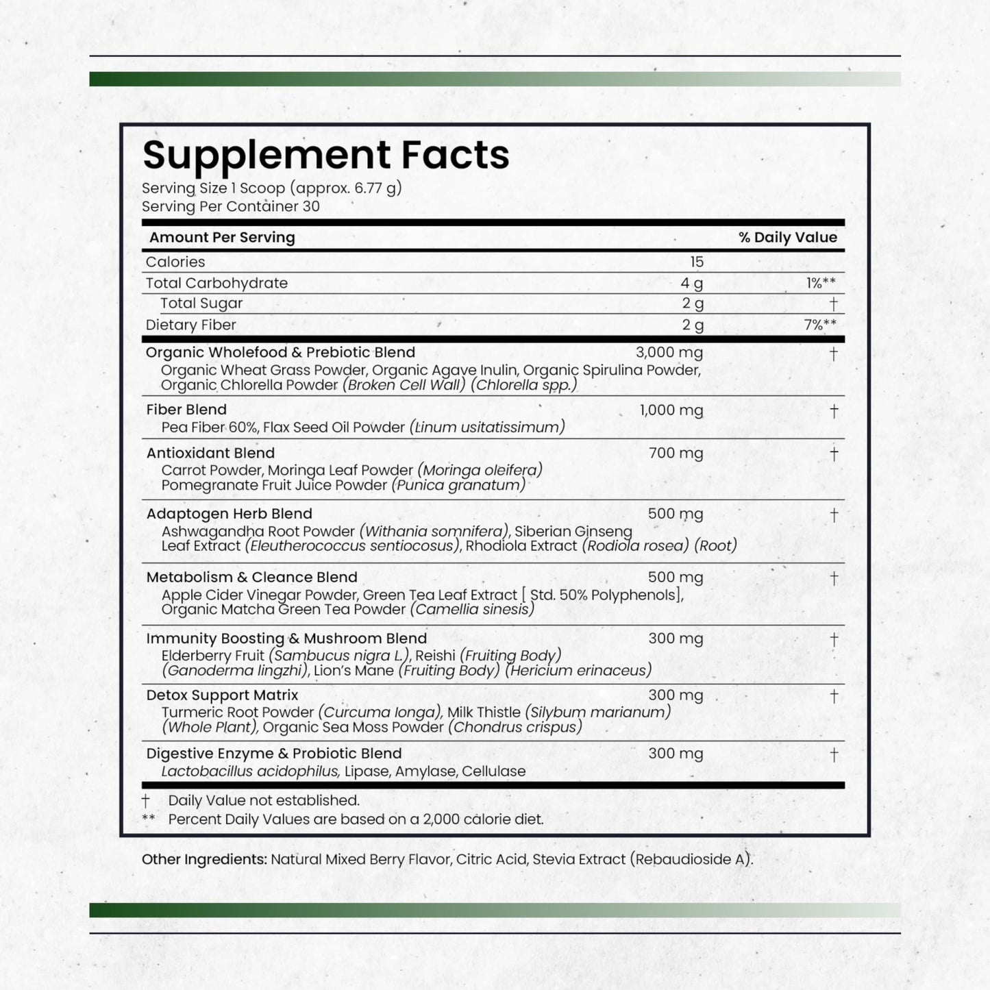 Nature's Pure Blend Super Greens Powder – Organic Greens Superfood Powder Supplements for Green Juice & Smoothie – Probiotic - Drink Mix for Energy Wellness and Digestion (Matcha Flavor, 30 Servings) - dailyvitalstore