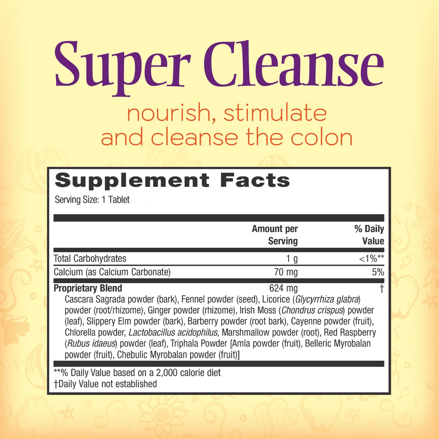 Nature’s Secret Super Cleanse - Extra Strength Colon Cleanse with 14 Herbs & Probiotic Support - Promotes Gut Health Detox Cleanse & Digestive Support - dailyvitalstore