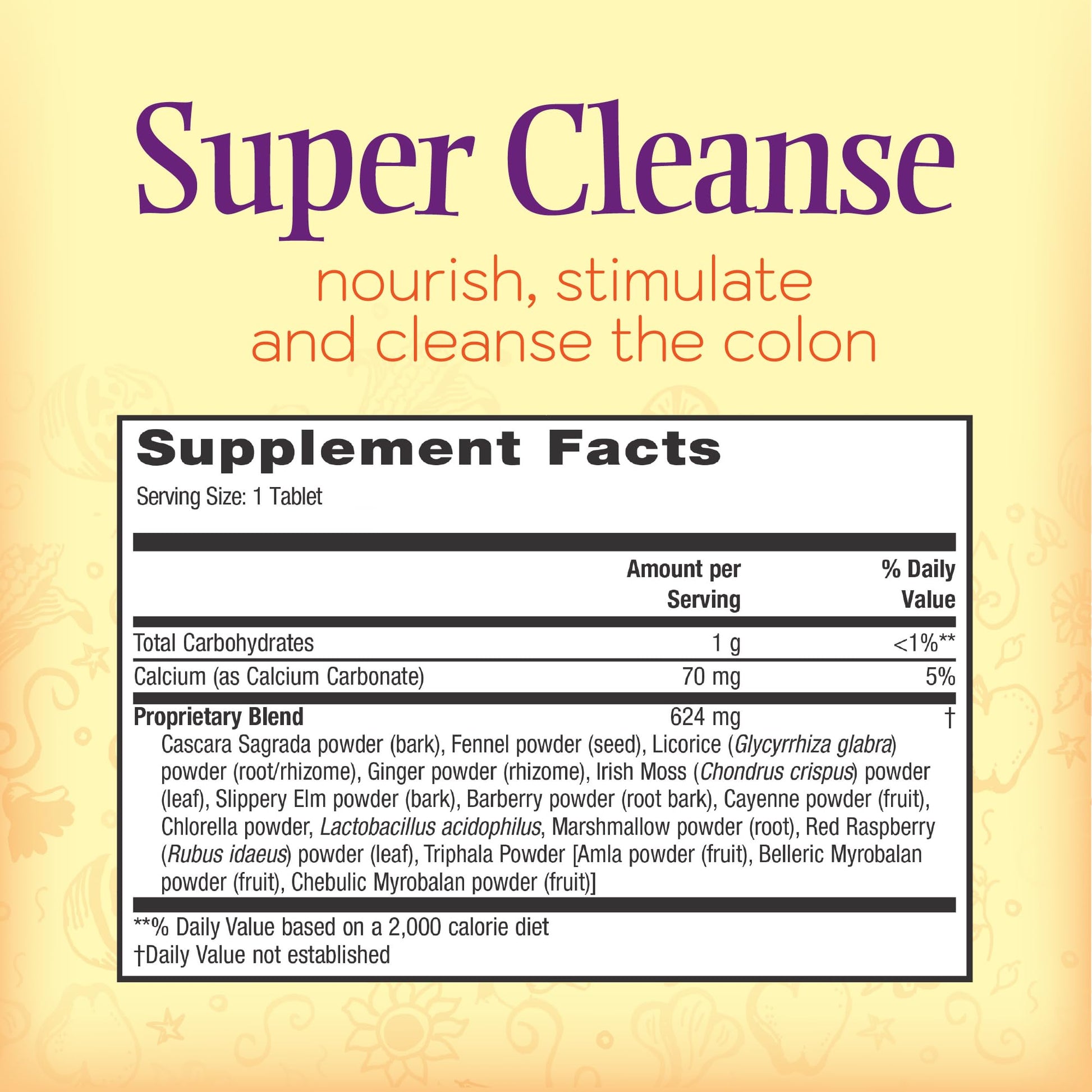 Nature’s Secret Super Cleanse - Extra Strength Colon Cleanse with 14 Herbs & Probiotic Support - Promotes Gut Health Detox Cleanse & Digestive Support - dailyvitalstore