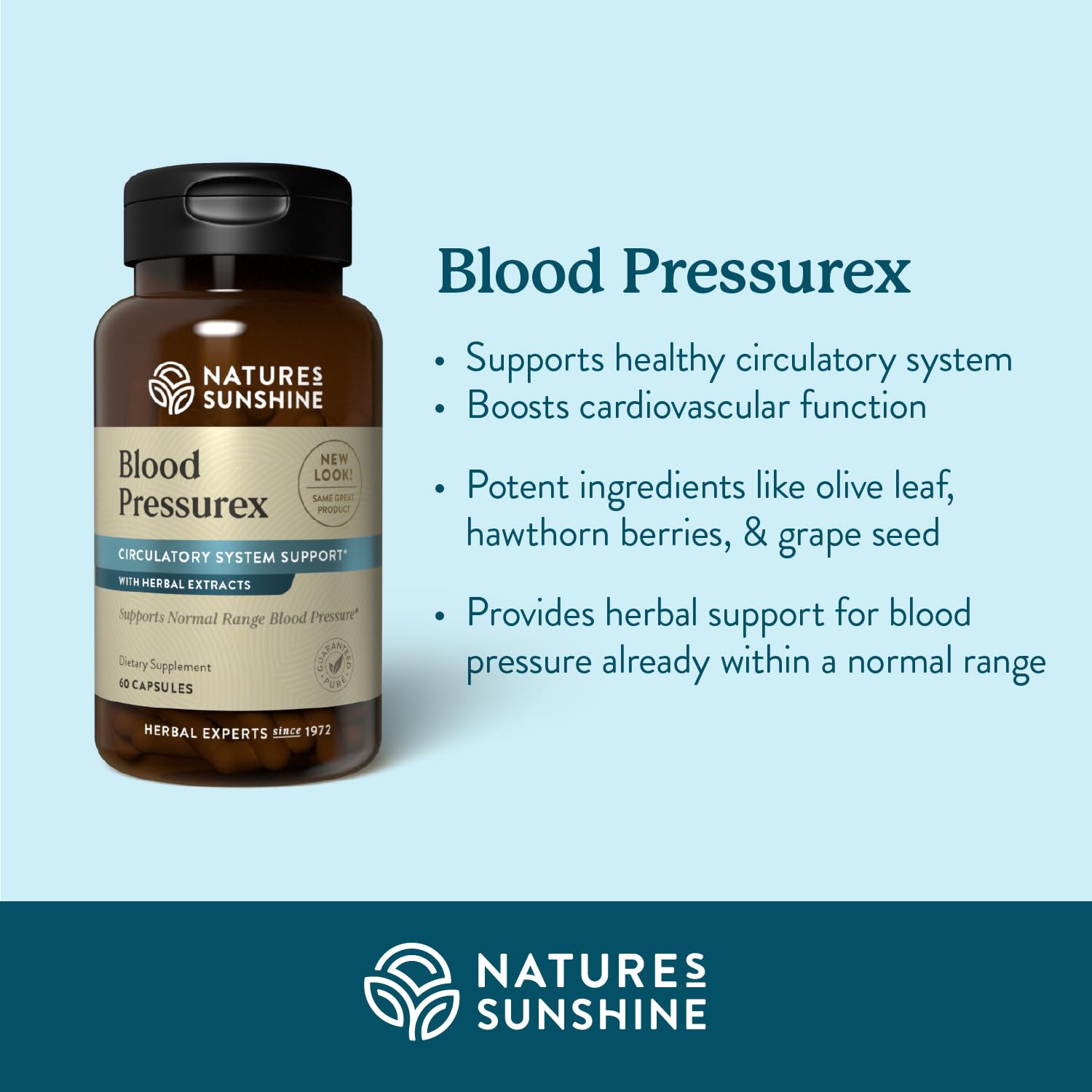 Nature's Sunshine Blood Pressurex 60 Capsules - dailyvitalstore