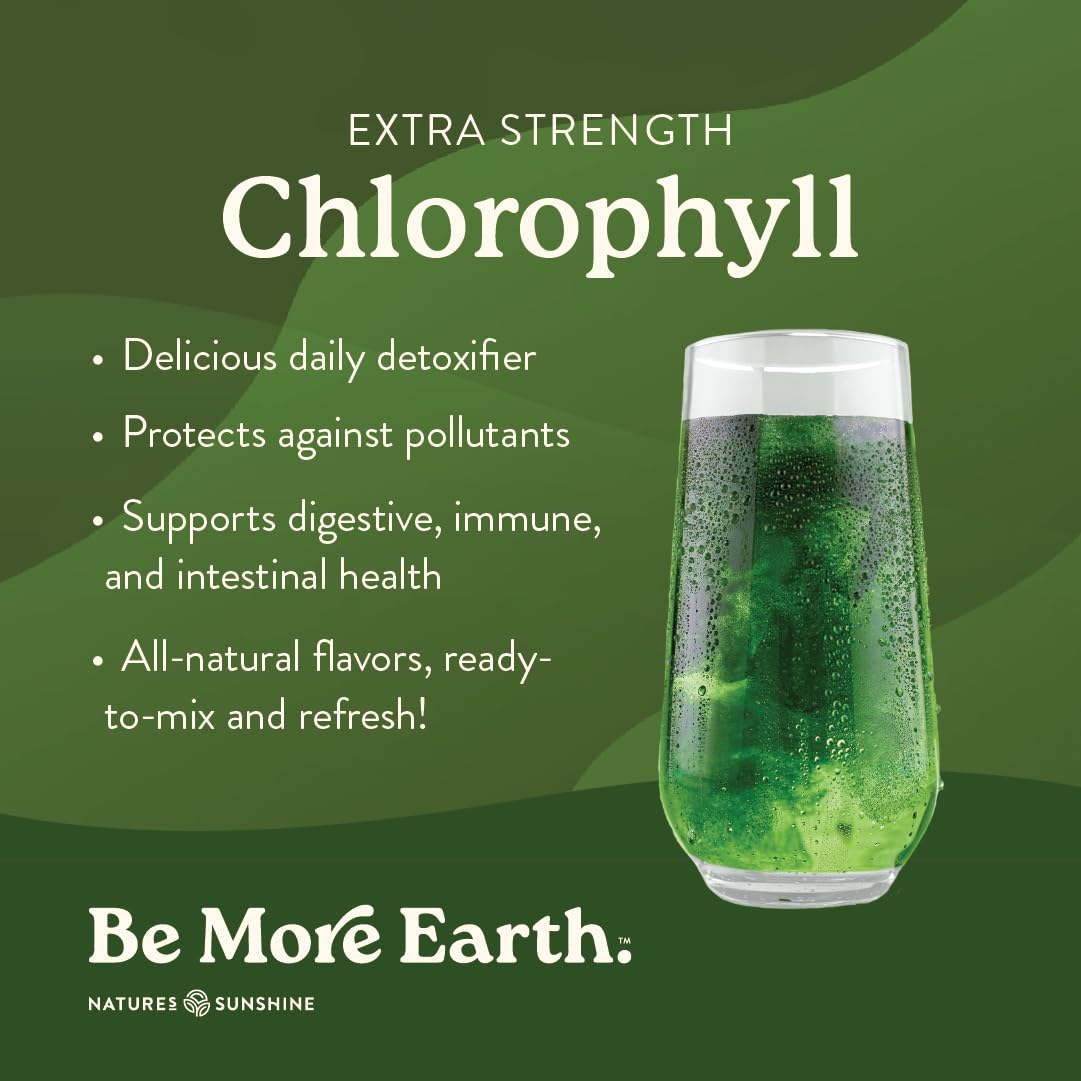 Nature's Sunshine Chlorophyll Stick Packs: Supercharge Your Detox and Boost Gut Health in Convenient, Delicious Stick Packs (Lime Twist) - dailyvitalstore
