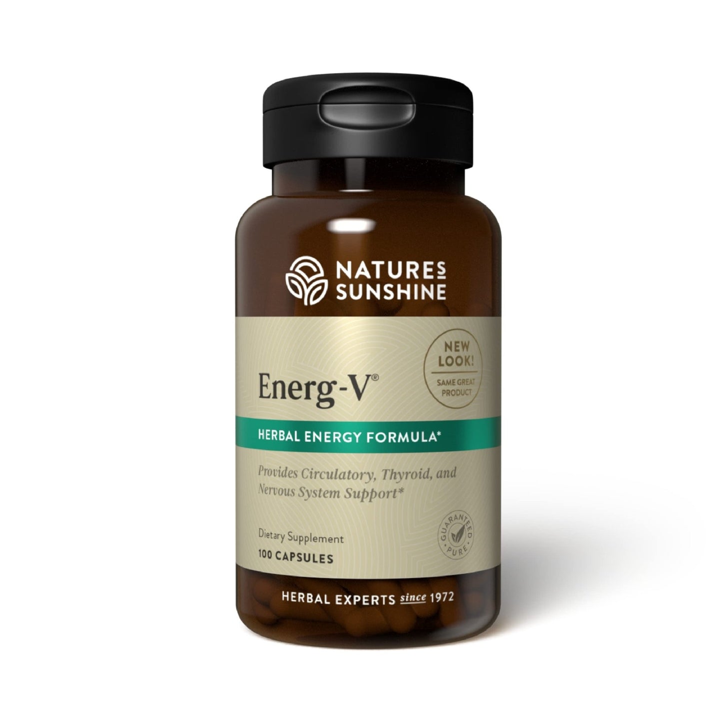 Nature's Sunshine Energ-V - Herbal Blend to Support Energy Levels (100 Capsules) - dailyvitalstore