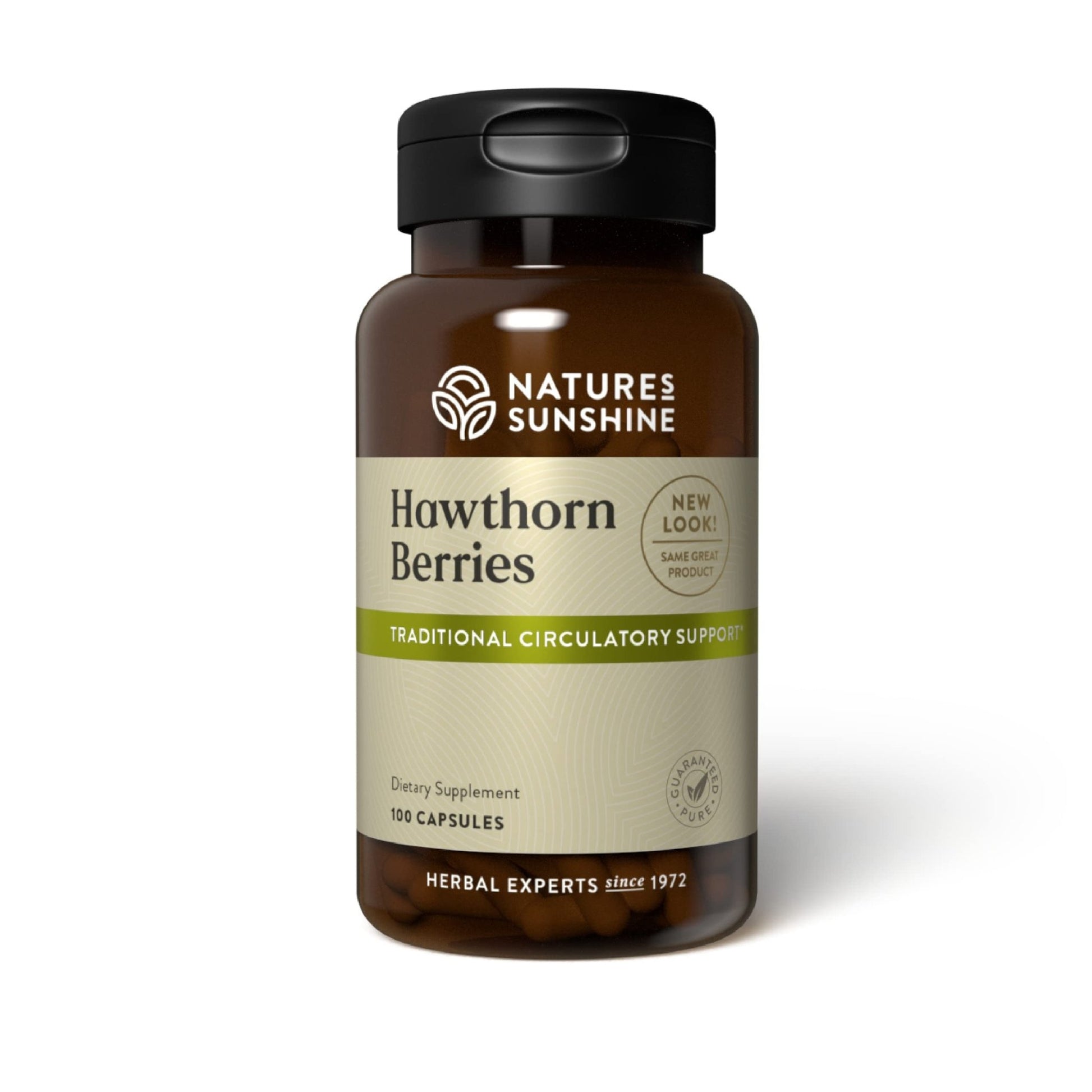 Nature's Sunshine Hawthorn Berries, 100 Capsules | Helps Enhance Heart Muscle Function and Provides Circulatory System Support - dailyvitalstore