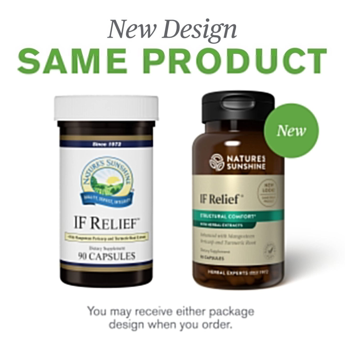 Nature's Sunshine IF Relief, 90 Capsules | Powerful Combination of Herbs That May Support The Body's Natural Process for Dealing with Muscle Pain Following Exercise - dailyvitalstore