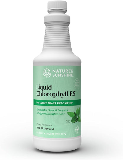 Nature's Sunshine Liquid Chlorophyll Extra Strength - Immunity Support, Detox & Cleanse, Chlorophyll Liquid Drops with Spearmint Oil, - dailyvitalstore