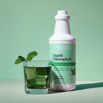 Nature's Sunshine Liquid Chlorophyll Extra Strength - Immunity Support, Detox & Cleanse, Chlorophyll Liquid Drops with Spearmint Oil, - dailyvitalstore