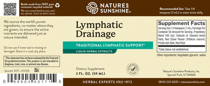 Nature's Sunshine Lymphatic Drainage, 2 Fl. Oz | Lymphatic Drainage Supplement Promotes The Efficient Drainage of The Lymphatic System to Promote Overall Health - dailyvitalstore