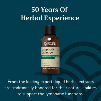 Nature's Sunshine Lymphatic Drainage, 2 Fl. Oz | Lymphatic Drainage Supplement Promotes The Efficient Drainage of The Lymphatic System to Promote Overall Health - dailyvitalstore