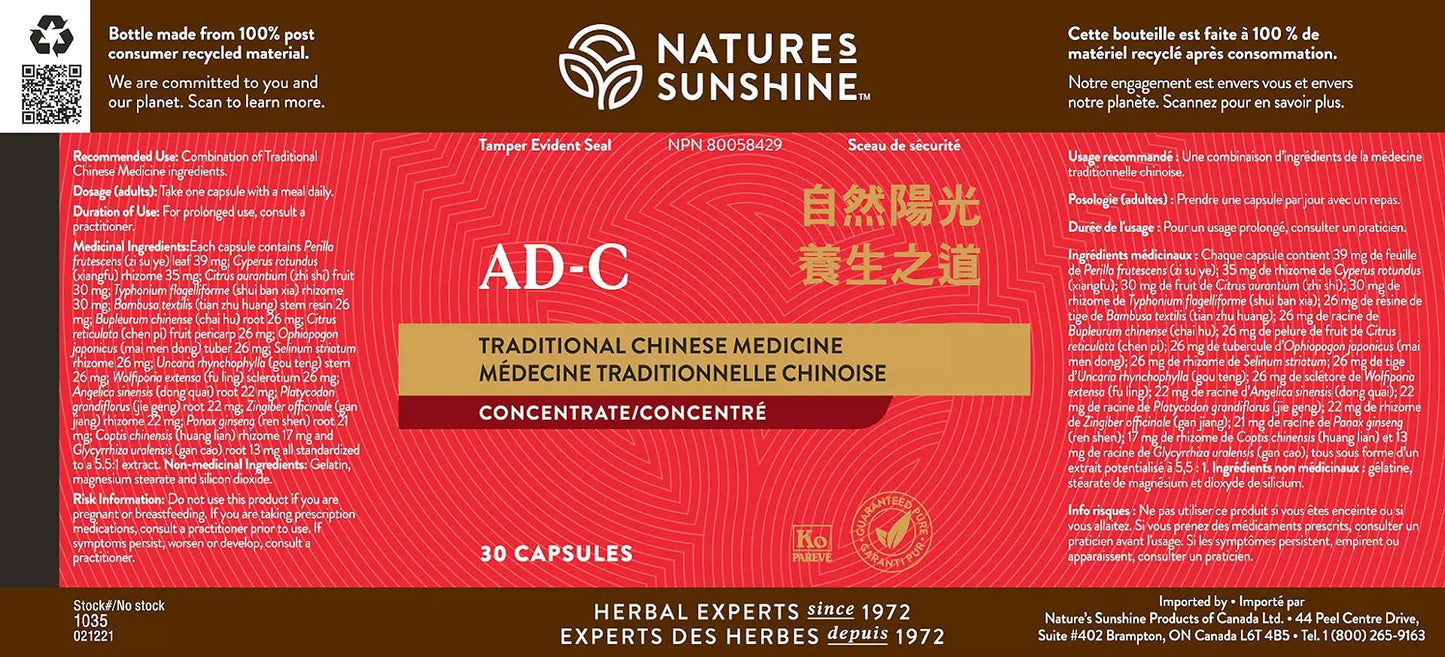 Nature's Sunshine Mood Elevator TCM Concentrate - Herbal Blend to Support Mood (30 Capsules) - dailyvitalstore