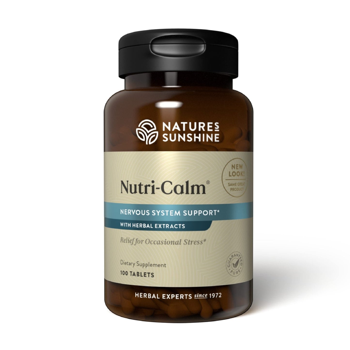 Nature's Sunshine Nutri-Calm- Herbal Stress Relief Supplement for Natural Relief, Mood Support and Boost, Nervous System Support - 100 Count - dailyvitalstore
