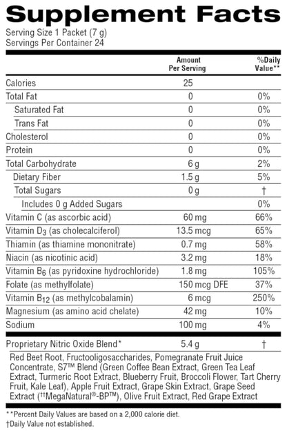 Nature's Sunshine Power Beets – Patented Nutrient Blend of Beet Root Powder and Nutrients to Promote Performance, Mental Clarity, & Vitality – Non-GMO, Soy & Gluten Free – 24 to-Go Packs - dailyvitalstore