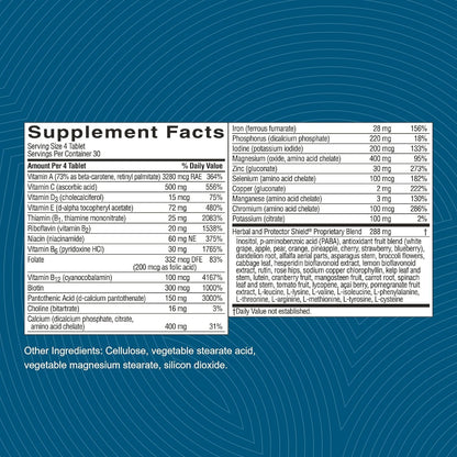 Nature's Sunshine Super Supplemental: Complete Multivitamin with Minerals, Antioxidants & More for Nutritional Gaps, Overall Health, Immune & Energy Support. 120 Tabs - dailyvitalstore