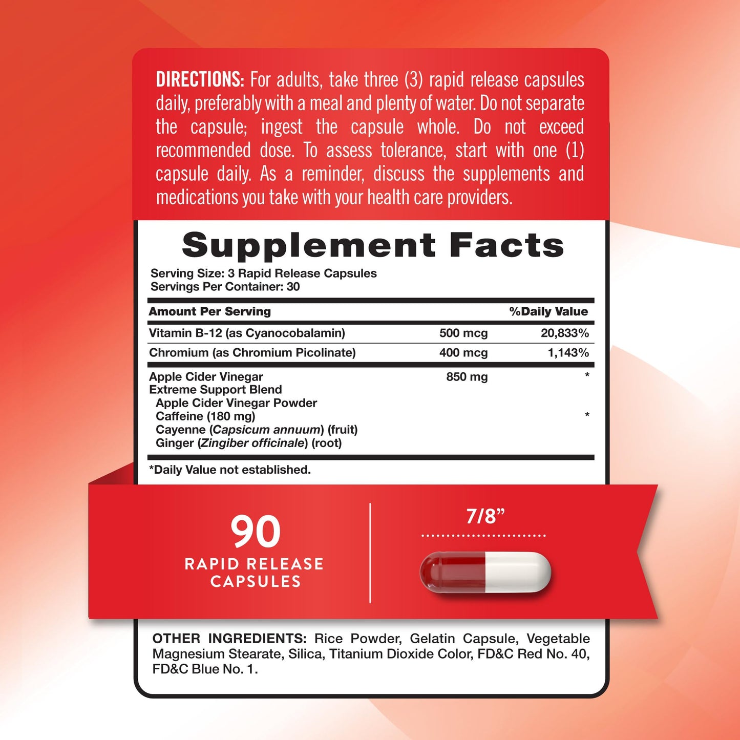 Nature's Truth Apple Cider Vinegar Pills | 90 Capsules | Non-GMO & Gluten Free Supplement - dailyvitalstore