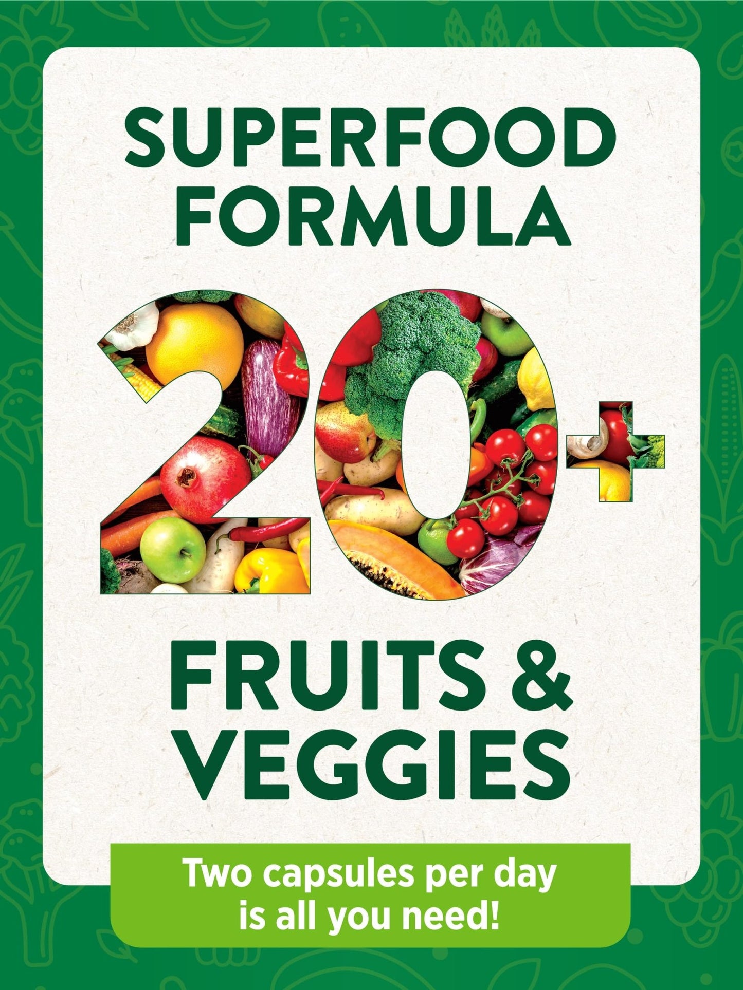 Nature's Truth Fruit and Veggies Supplement | 120 Vegetarian Capsules | 20+ Fruits & Vegetables | Vegetarian, Non-GMO, and Gluten Free Supplement - dailyvitalstore