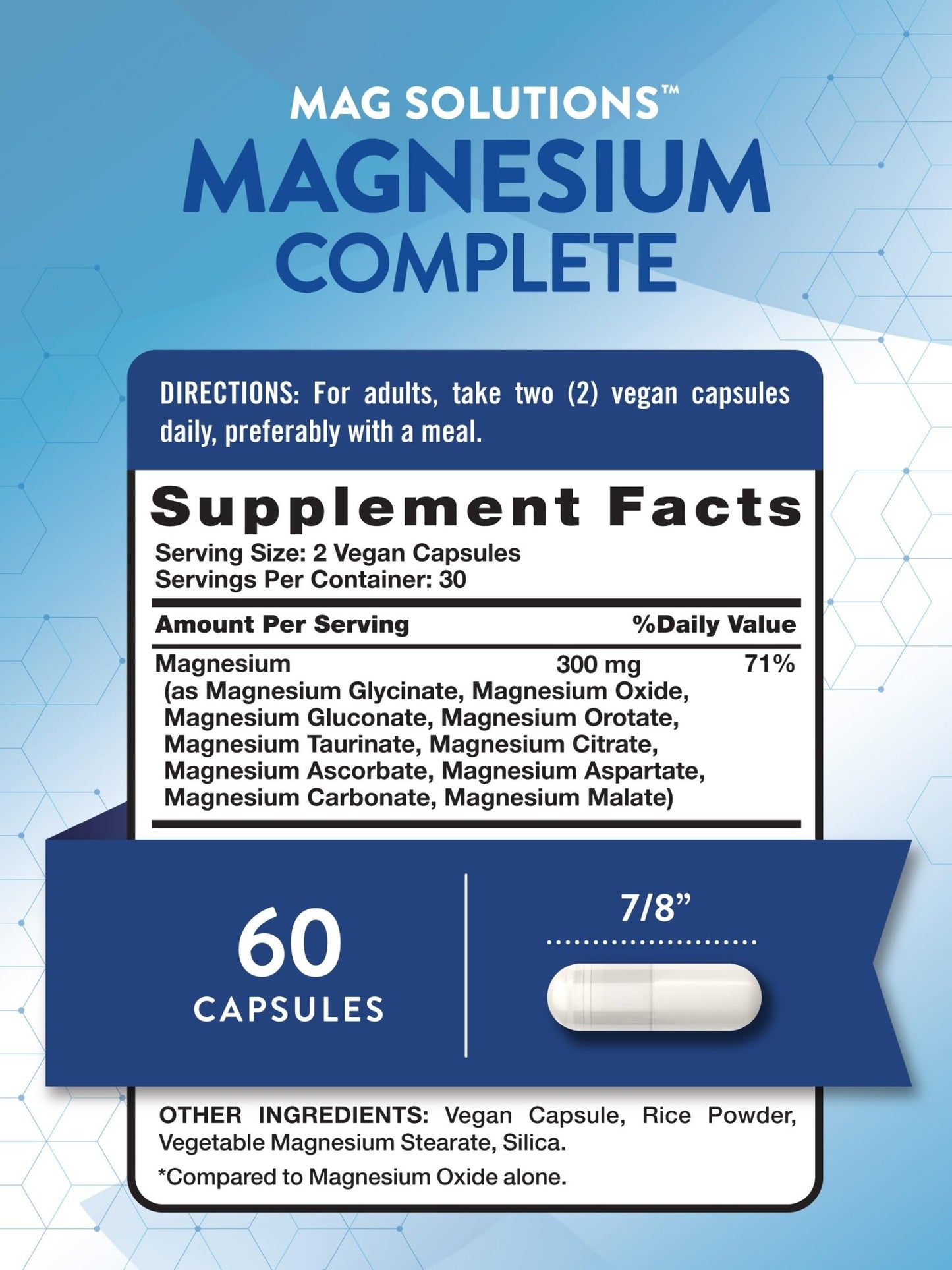 Nature's Truth Magnesium Complex Supplement 10 Forms | 300mg | 60 Capsules | Glycinate, Citrate, Plus More | Vegan, Non-GMO & Gluten Free - dailyvitalstore
