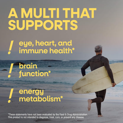 Nature’s Way Alive! Men’s 50 Plus Multivitamin Gummy, Daily Chewable Multivitamins for Men with B-Vitamins, Vitamin D3 & Zinc, Supports Heart - dailyvitalstore