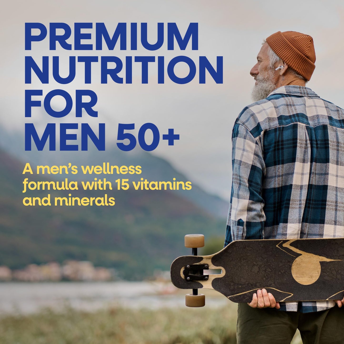 Nature’s Way Alive! Men’s 50 Plus Premium Gummy Multivitamin, Supports Healthy Heart, Brain & Muscle Function with High Potency B-Vitamins, Vitamin A, C, D3 - dailyvitalstore
