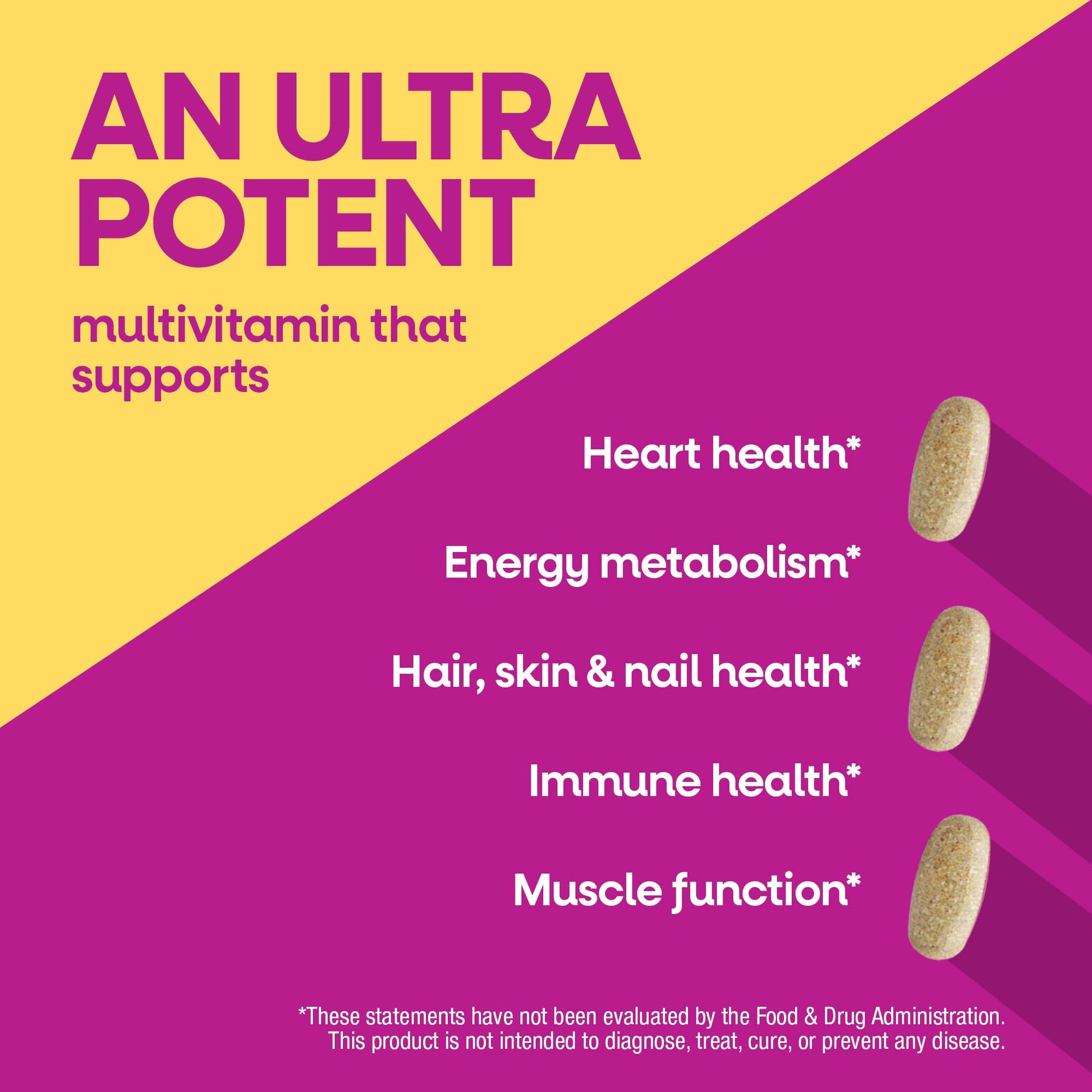 Nature's Way Alive! Ultra Multivitamin for Women, Complete Daily Women's Vitamins, High Potency Formula, Promotes Energy Metabolism and Muscle Function*, Vitamin A, C, D, Methylated B12, 60 Tablets - dailyvitalstore