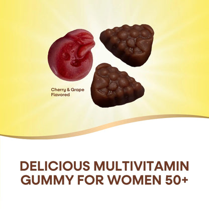 Nature’s Way Alive! Women’s 50+ Premium Gummy Multivitamin, Supports Healthy Heart, Brain & Bones*, B-Vitamins - dailyvitalstore