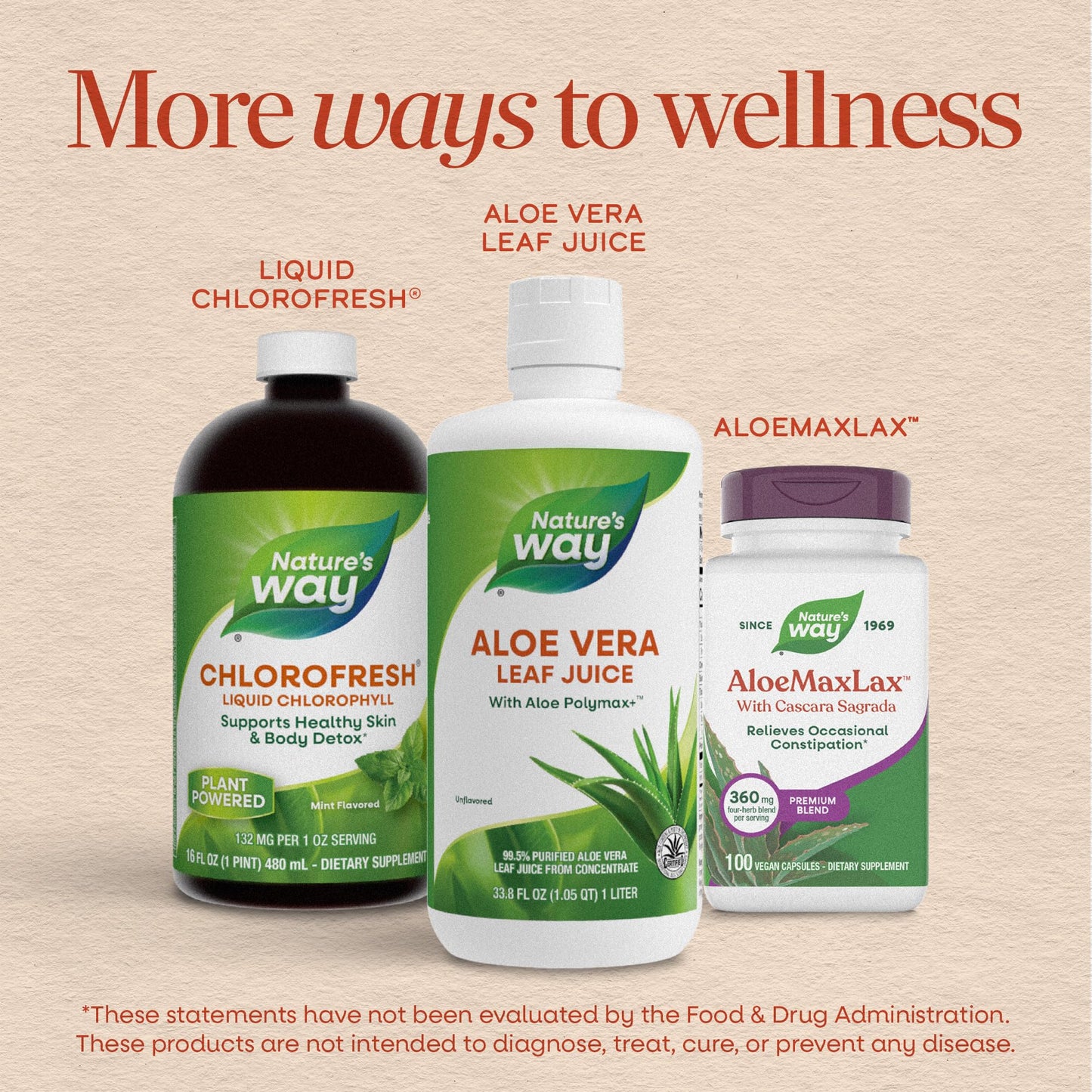 Nature’s Way Aloe Vera Leaf Juice, Flavorless Juice 99.5% Purified from Concentrate, Certified by The International Aloe Science Council, - dailyvitalstore