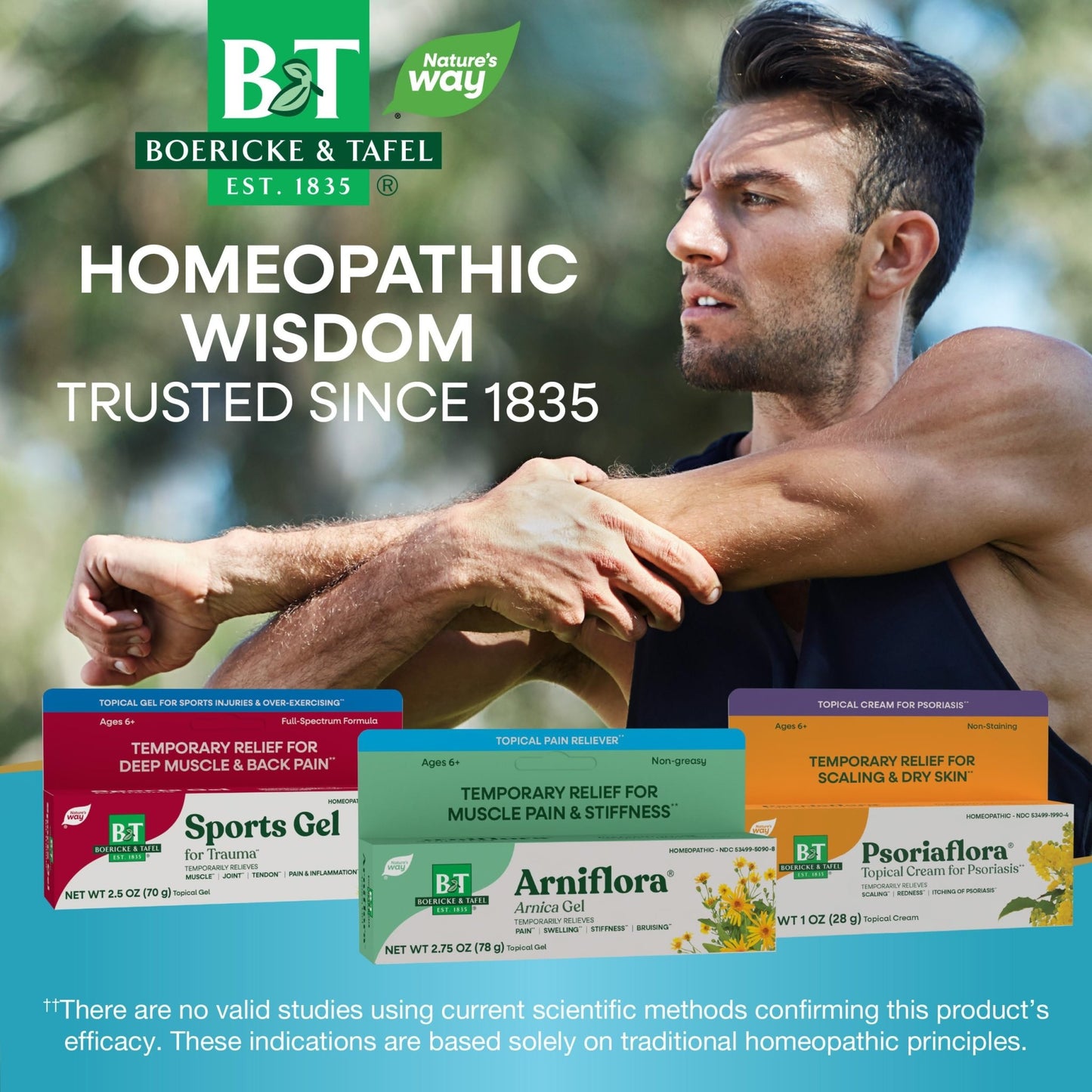Nature's Way Boericke & Tafel Arniflora Arnica Gel, Temporarily Relieves Pain*, Swelling*, Stiffness*, 2.75 Oz (Packaging May Vary) - dailyvitalstore