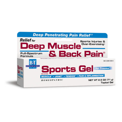 Nature's Way Boericke & Tafel Sports Gel, Relief for Deep Muscle, Joint, Tendon, & Back Pain and Inflammation, Homeopathic, 2.5 oz - dailyvitalstore