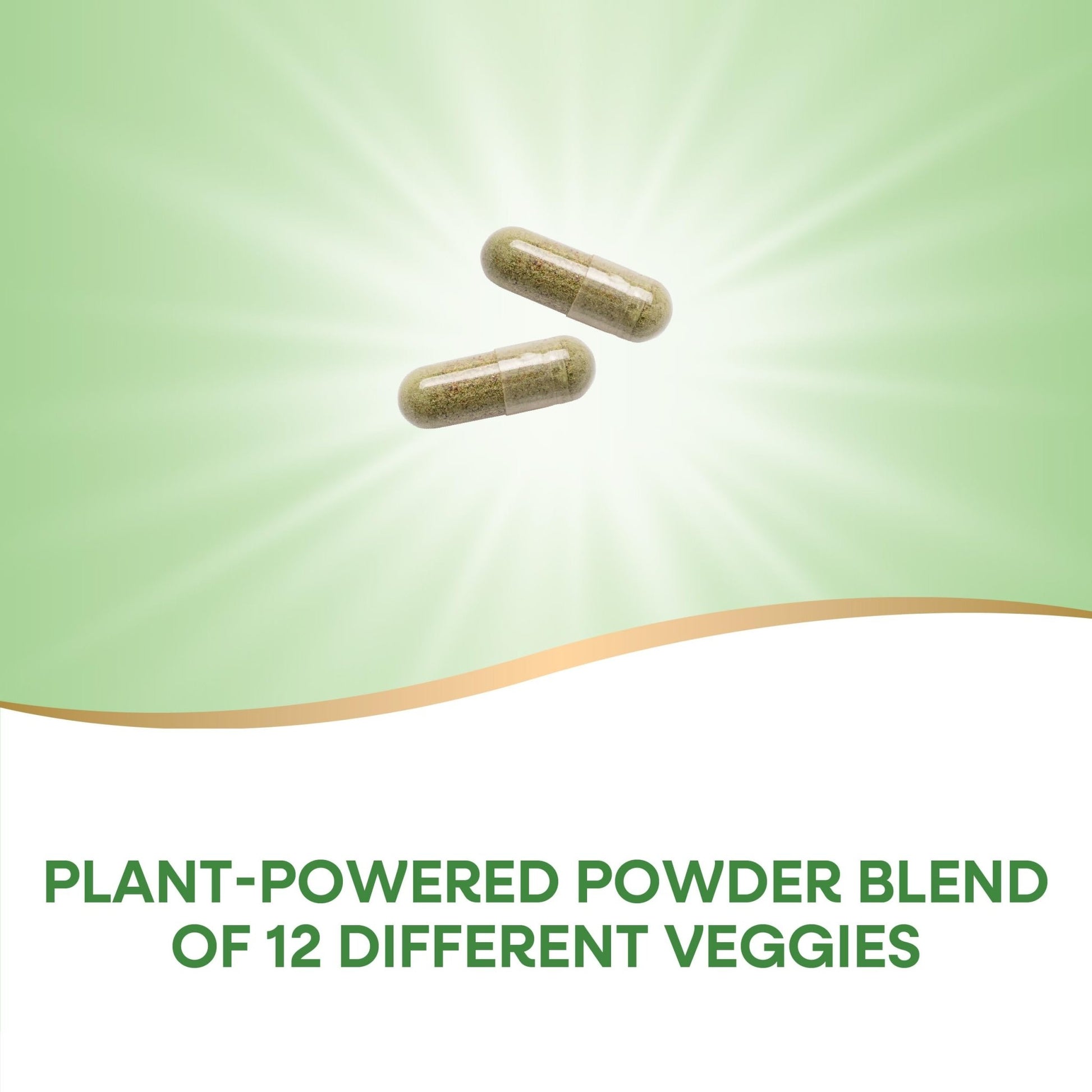Nature's Way Garden Veggies, Veggie Powder Blend, 900 mg per 2-Capsule Serving, 60 Vegan Capsules - dailyvitalstore