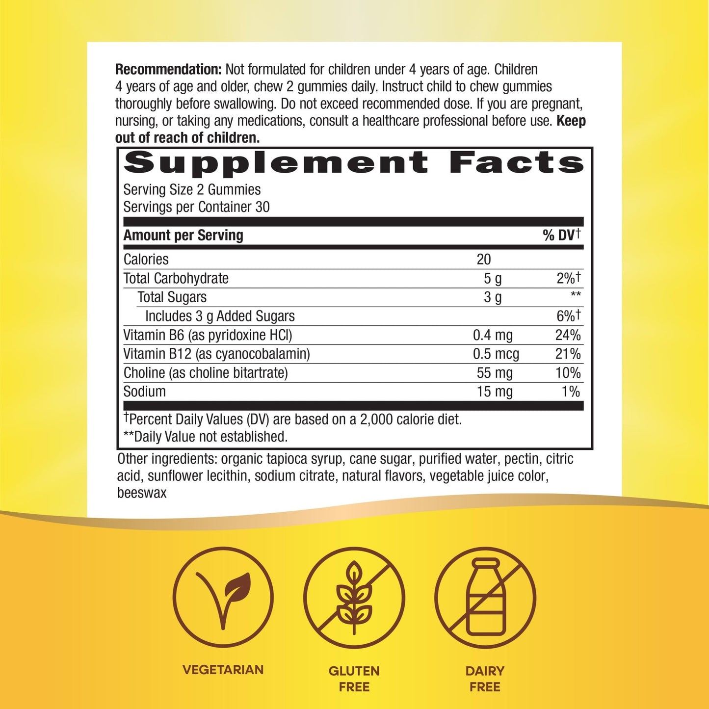 Nature's Way Kids Brain Supplement Gummies, Supports Healthy Brain Function*, Lemonade Flavored, 60 Gummies - dailyvitalstore
