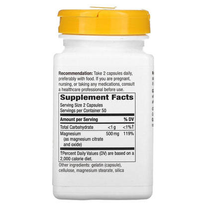 Natures Way Magnesium Complex, 100 ct - dailyvitalstore