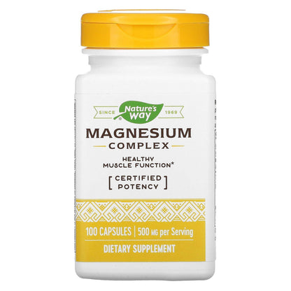 Natures Way Magnesium Complex, 100 ct - dailyvitalstore