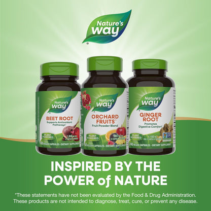 Nature's Way Orchard Fruits, Fruit Powder Blend, Contains 12 Different Fruits, 900mg Per 2-Capsule Serving, 60 Capsules - dailyvitalstore