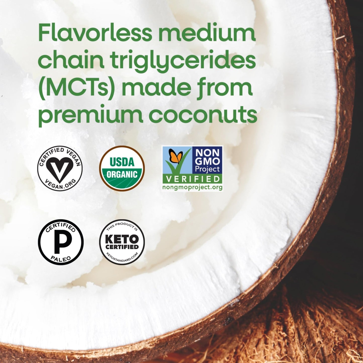 Nature's Way Organic MCT Oil, Brain and Body Fuel*, Liquid Coconut MCT Oil with C8 Caprylic & C10 Capric Acids, 14 g Medium Chain Triglycerides per Serving, - dailyvitalstore