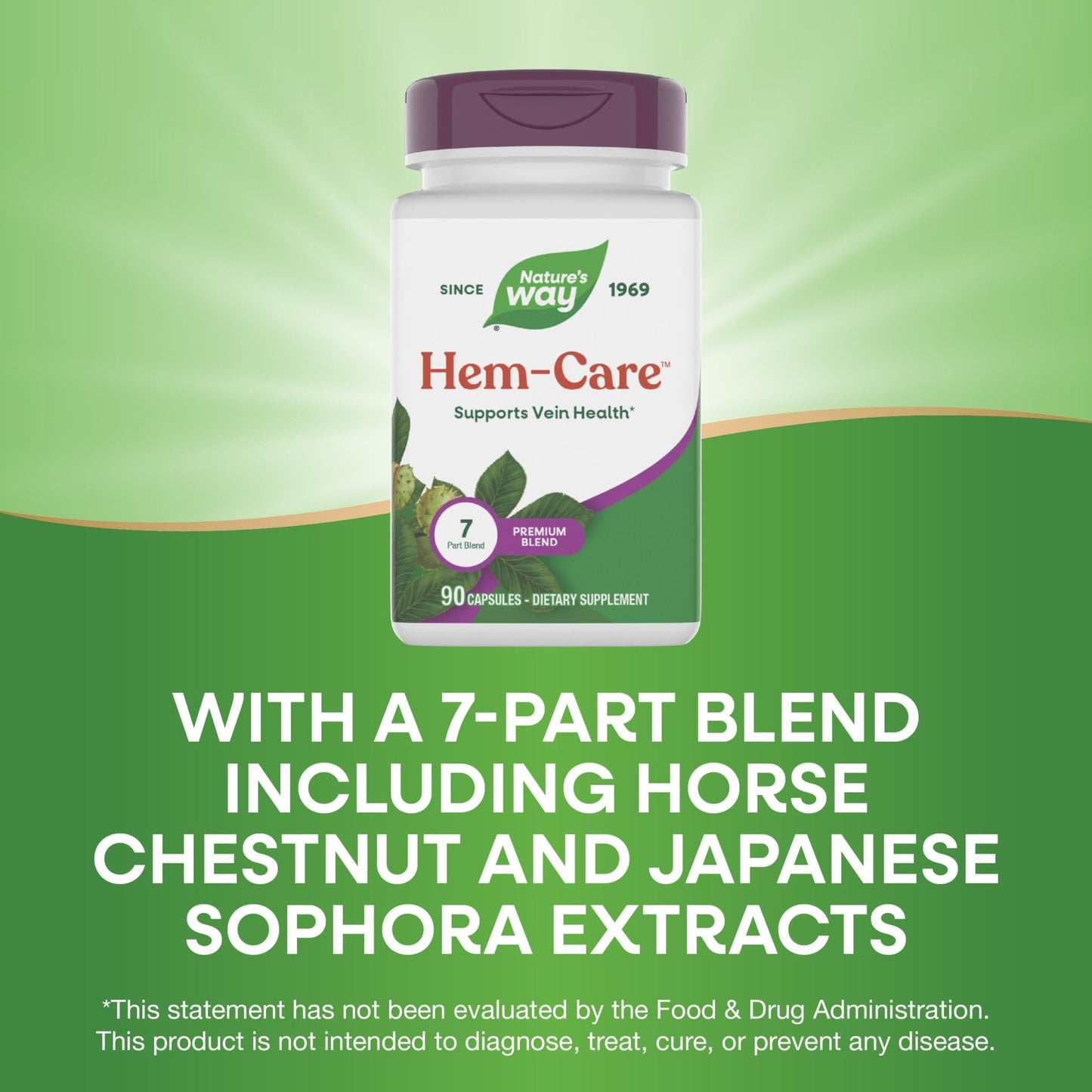 Nature's Way Premium Hem-Care, Unique Vein Health Blend*, 90 Capsules - dailyvitalstore