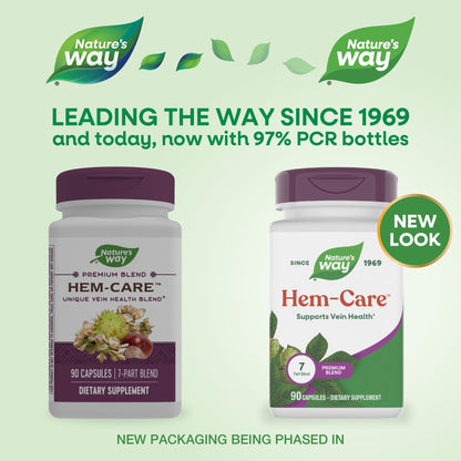 Nature's Way Premium Hem-Care, Unique Vein Health Blend*, 90 Capsules - dailyvitalstore
