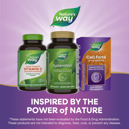 Nature's Way Systemwell Ultimate Immune* with Vitamins C, A, D, Zinc, & Selenium, Multi-System Botanical Blends Including Immune, Respiratory, Digestive & Circulatory, 180 Tablets (Packaging May Vary) - dailyvitalstore