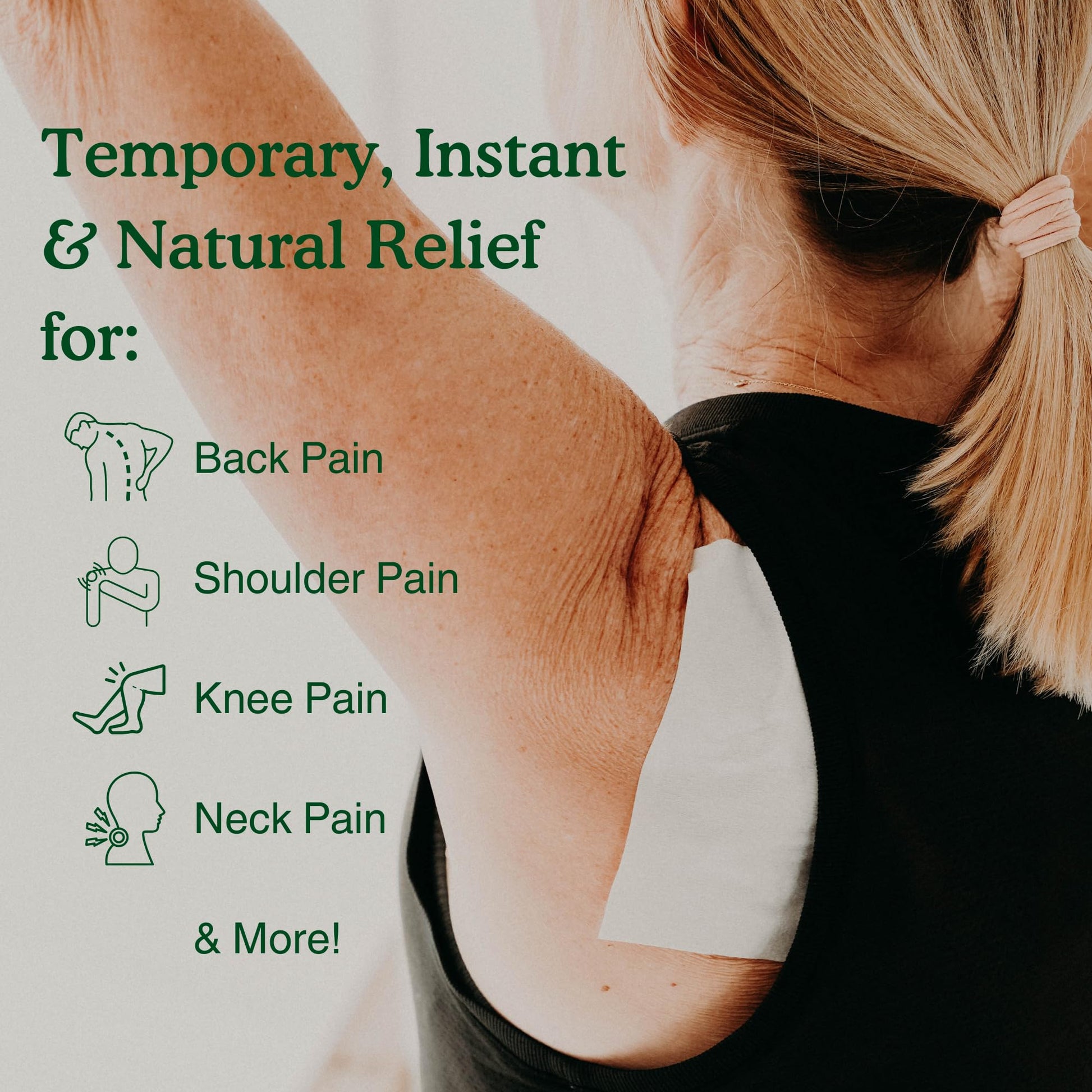 Nature's Willow Natural Pain Relief Patches for Muscles & Joints | Fast-Acting with White Willow Bark | Free from Artificial Fragrances & Dyes | 6 Patches per Pack (3-Pack) - dailyvitalstore