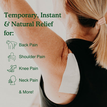 Nature's Willow Natural Pain Relief Patches for Muscles & Joints | Fast-Acting with White Willow Bark | Free from Artificial Fragrances & Dyes | 6 Patches per Pack (3-Pack) - dailyvitalstore