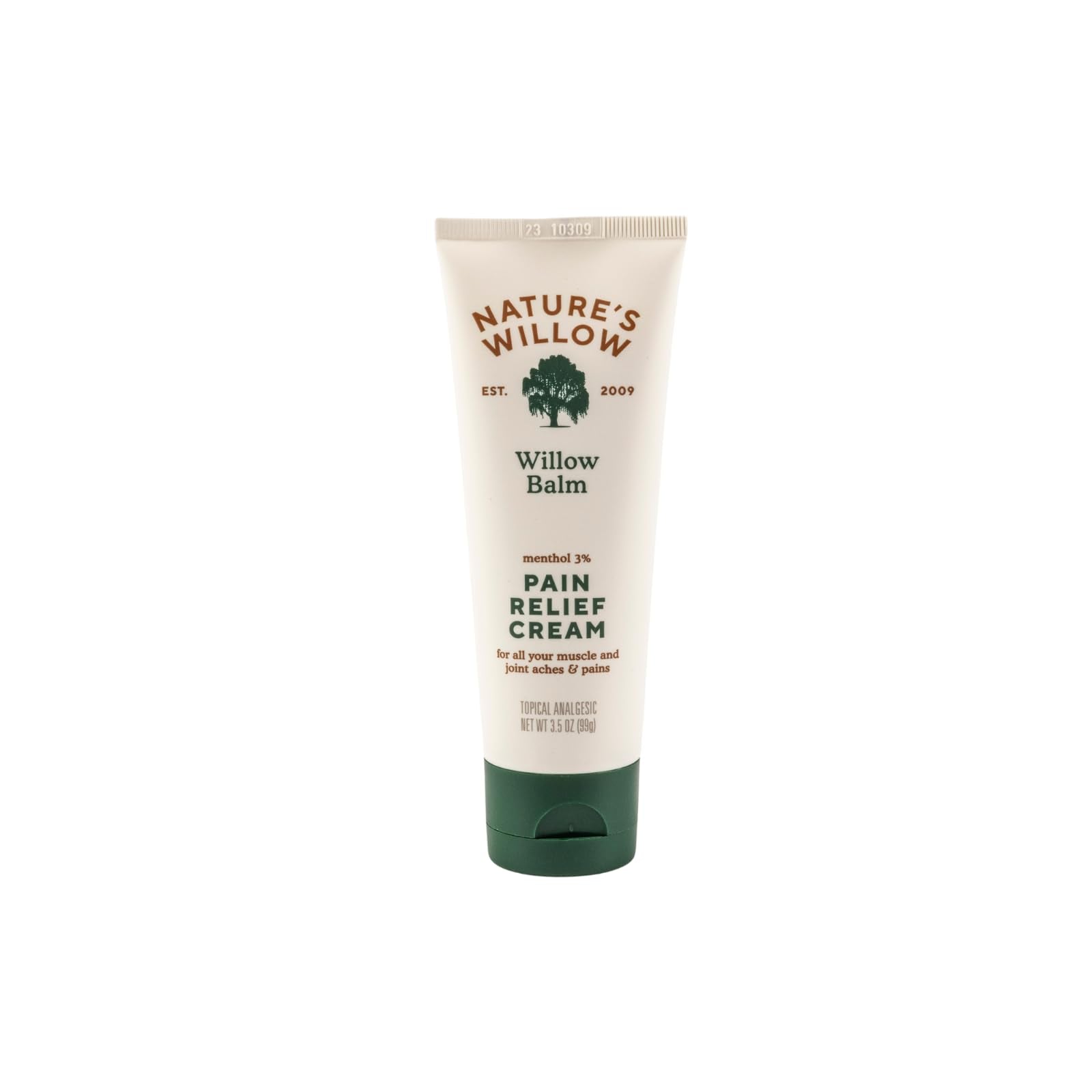 Nature's Willow Willow Balm Natural Pain Relief Cream for Muscles & Joints | Fast-Acting with Willow Bark & Menthol | Free from Artificial Fragrances & Dyes | 1-Pack | 3.5 fl oz - dailyvitalstore