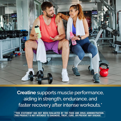 Nature's Wonder Micronized Creatine Monohydrate Powder 5g, Muscle Health, Muscle Energy Production, No Lactose, 5g of Micronized creatine Powder per Serving, 450G, 90 Servings - dailyvitalstore