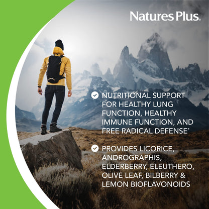NaturesPlus AgeLoss Lung Support - 90 Capsules - Vegetarian, Gluten Free - 30 Servings - dailyvitalstore