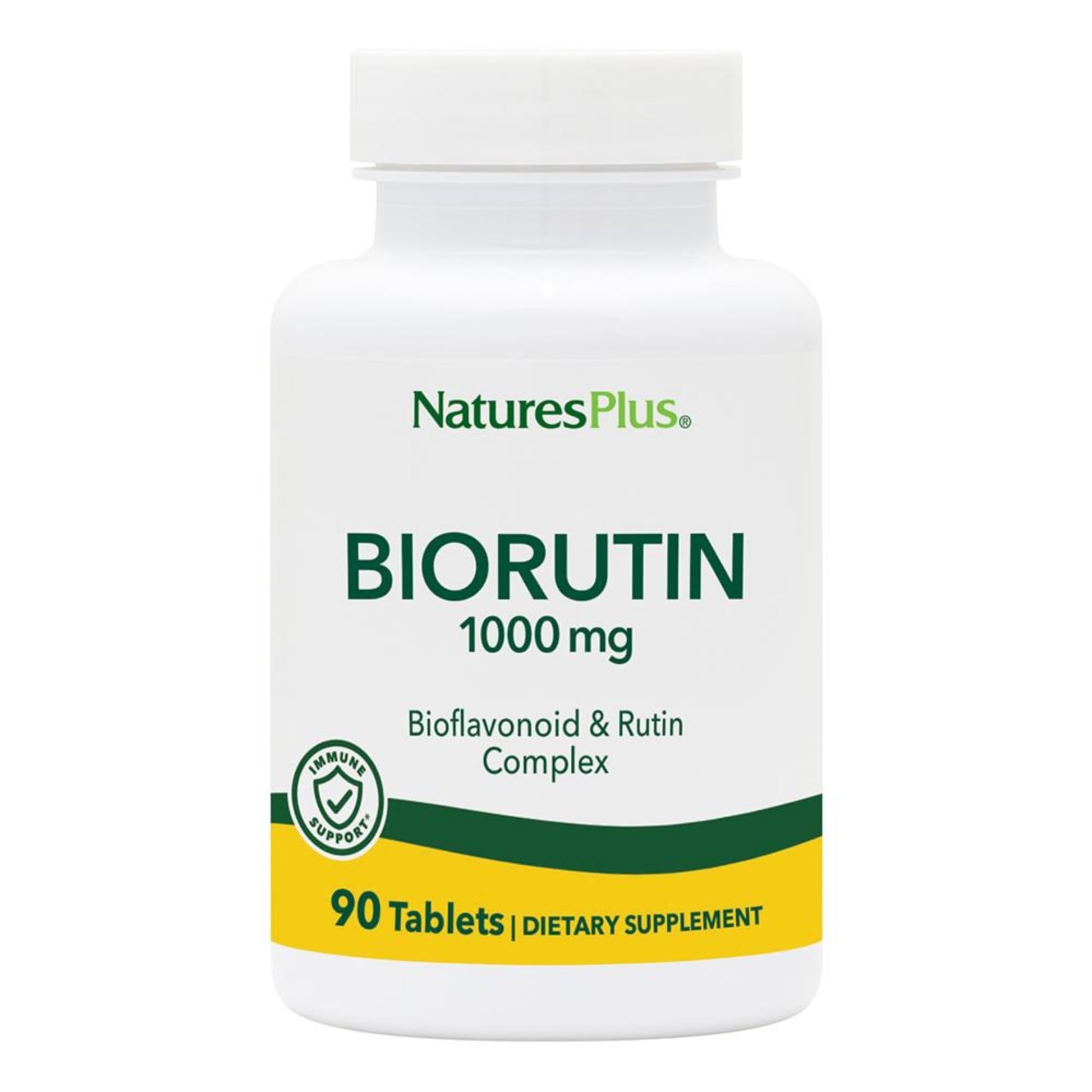 NaturesPlus Biorutin 1000 mg - 90 Tablets - Bioflavonoid & Rutin Complex - Supports Vascular Function & Circulation - Vegetarian, Gluten Free - 90 Servings - dailyvitalstore
