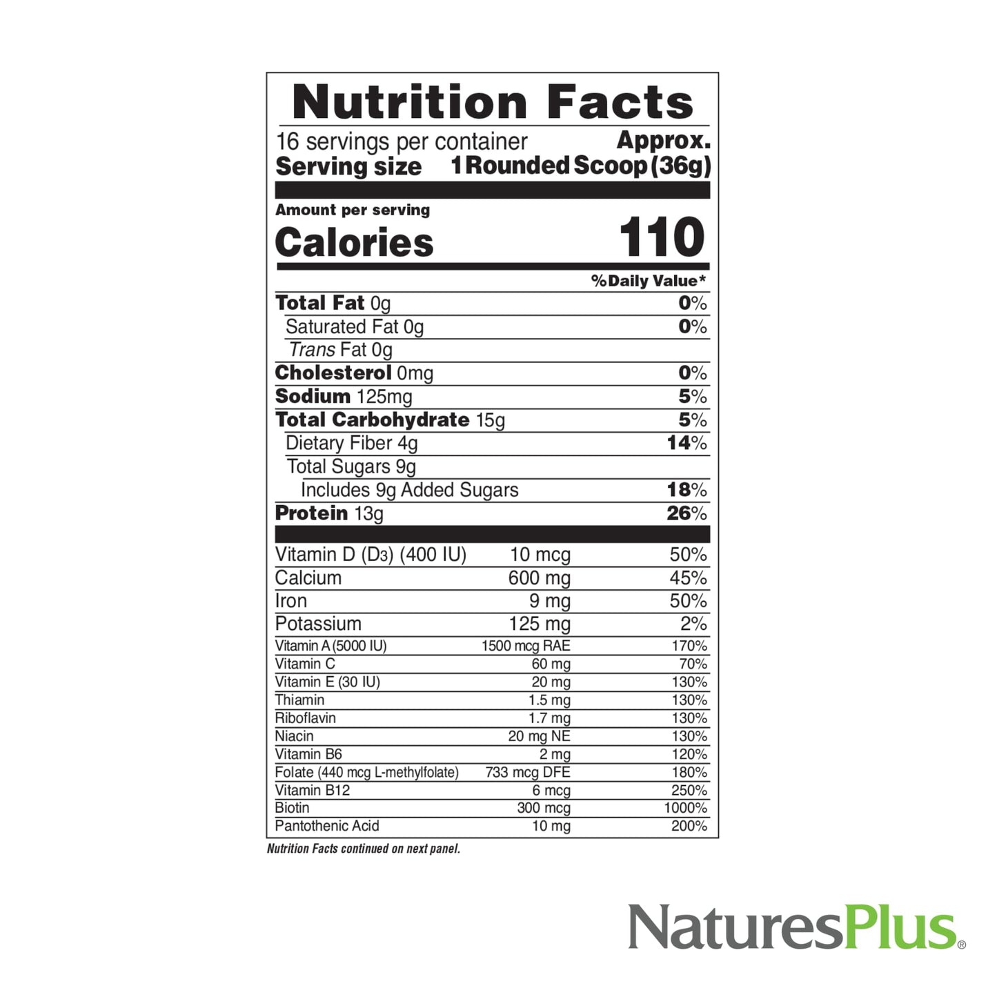 NaturesPlus FRUITEIN Revitalizing Green Foods Shake - 1.3 lbs - Plant-Based Protein (13g/Serving) - Supports Energy & Immune System - Vegetarian, Gluten Free & Non-GMO - 16 Servings - dailyvitalstore